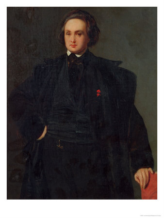 Louis Boulanger - Portrait of Victor Hugo 1833